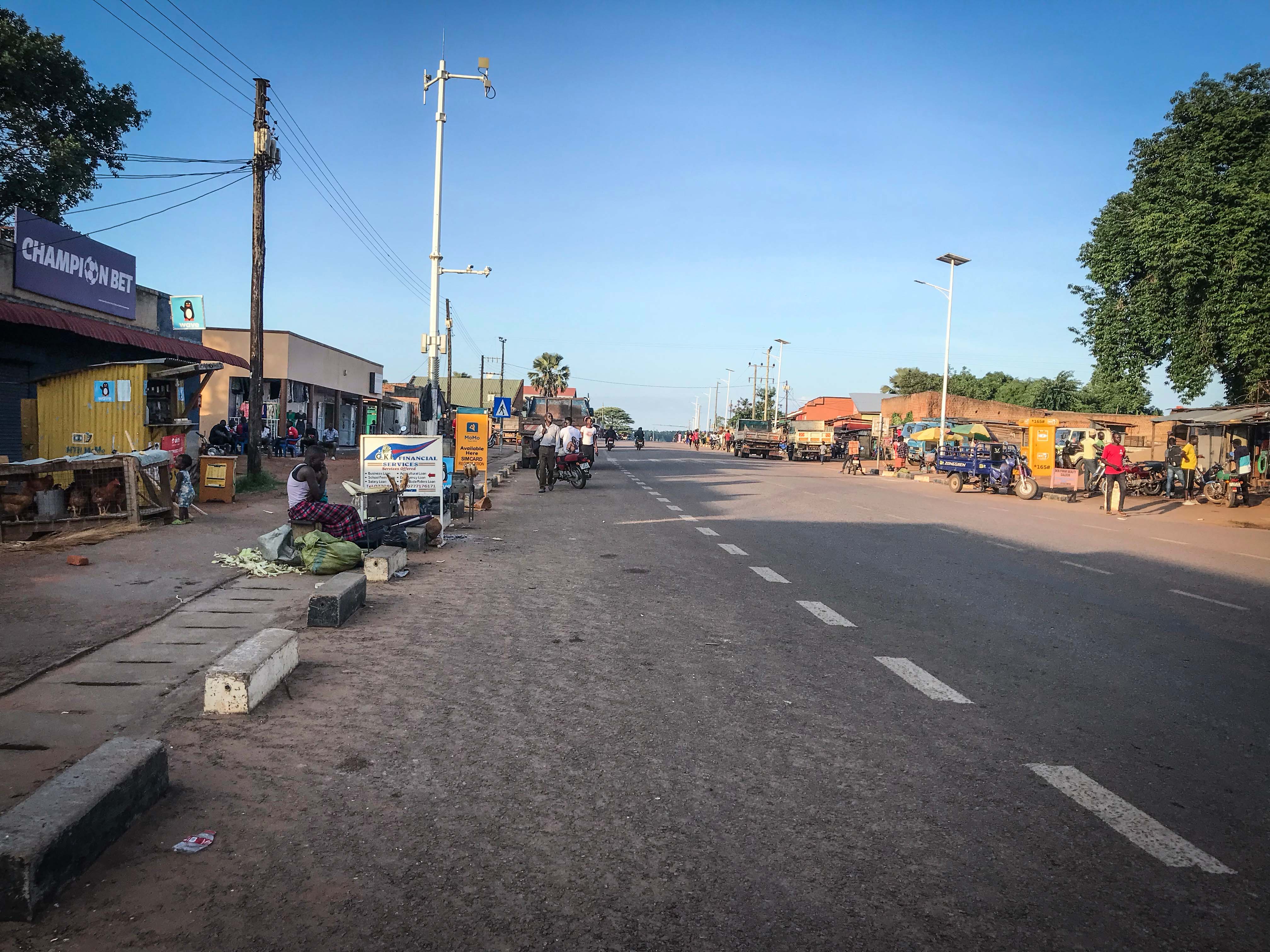 Street scene showing daily life and resilience in Gulu, Northern Uganda